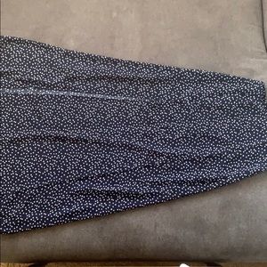 Navy Blue High Waisted Maxi skirt